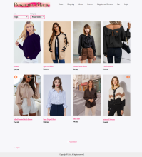 Roxanne Marie Boutique's shopping page, viewing &amp;quot;Tops&amp;quot;